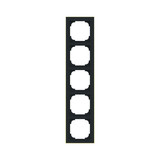 Busch-Jaeger Rahmen 5-fach mit Dekorring Busch-art linear 2CKA001754A4927 1725-453M