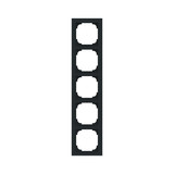Busch-Jaeger Rahmen 5-fach mit Dekorring Busch-art linear 2CKA001754A4928 1725-456M