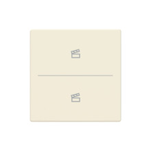 Busch-Jaeger Abdeckung als Taster 2-fach mit Symbol Szene Format 63 - solo/future 2CKA006199A0232 LFST/A.2.63.11-82