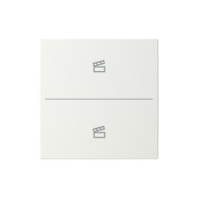 Busch-Jaeger Abdeckung als Taster 2-fach mit Symbol Szene Busch-balance SI 2CKA006199A0340 LFST/A.2.55.11-914
