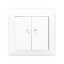 Busch-Jaeger LED-Dimmer-Einsatz flex, 1-fach Komplettset mit 2-fach Bedienelement, Wireless 2CKA006200A0293 62851 UJ-914-WL