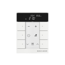 Busch-Jaeger Busch-Tenton RTR IAQ, 6fach, weiß matt mit Display für Busch-free@home 2CKA006220A0896 SBC-F-6.0.11-884