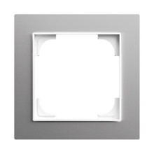 Busch-Jaeger Abdeckrahmen 1-fach alusilber - Busch-art linear Busch-art linear 2CLA897100A1758 1721-4073