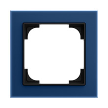 Busch-Jaeger Abdeckrahmen 1-fach blauglas - Busch-art linear Busch-art linear 2CLA897100A3958 1721-4028