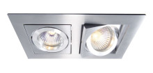 Deko-Light Deckeneinbauring, Kardan II, silber, 12V, GU5.3 MR16, 2x max. 50W 110101