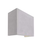 Deko-Light Wandaufbauleuchte Quinta II, Warmweiß, Beton, grau 341180