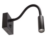 Deko-Light Wandaufbauleuchte Brahe I, Warmweiß, Alu, Schwarz 341237