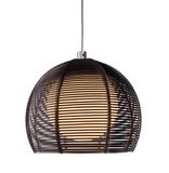 Deko-Light Pendelleuchte Filo Ball, G9, max. 40W, Metall, schwarz 342030