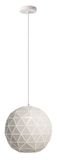 Deko-Light Pendelleuchte Asterope rund 400, E27, max. 40W, Metall, weiß, matt 342130