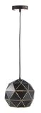 Deko-Light Pendelleuchte Asterope rund 250, E27, max. 40W, Metall, schwarz, matt 342132