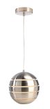 Deko-Light Pendelleuchte Ankaa 280, E27, max. 40W, Metall, Edelstahl, gebürtstet 342138