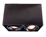 Deko-Light Deckenaufbauleuchte Mona II, GU10, 2x max. 50W, schwarz 348005