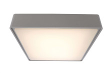 Deko-Light Deckenaufbauleuchte Quadrata II, Warmweiß, platingrau, IP65 348009