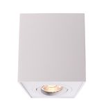 Deko-Light Deckenaufbauleuchte Dato, GU10, max. 50W, Alu, Weiß 348025