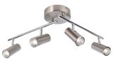 Deko-Light Deckenaufbauleuchte Becrux IV, Warmweiß, Aluminium Strangpressprofil, silber 348114