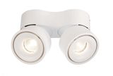 Deko-Light Deckenaufbauleuchte Uni II Double, Warmweiß, weiß 348125