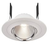 Deko-Light Deckeneinbauleuchte Saturn, weiß, Chrom, Neutralweiß, 30°, 17-18V DC, 350mA 565202