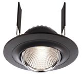 Deko-Light Deckeneinbauleuchte Saturn, schwarz, Chrom, Neutralweiß, 30°, 17-18V DC, 350mA 565203