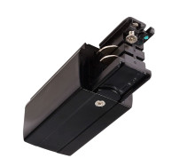 Deko-Light Schienensystem 3-Phasen 230V, D Line elektrischer Einspeiser links schwarz 710011