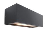Deko-Light Wandaufbauleuchte Rilongo A, E27, max. 18W, Basaltgrau RAL 7012, IP54 730330