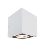 Deko-Light Wandaufbauleuchte Cubodo II Single W, Warmweiß, weiß, IP54 731026