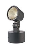 Deko-Light Boden- / Wand- / Deckenleuchte Colt 8W COB, Warmweißschwarzgrau, IP65 732108