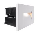 Deko-Light Wandeinbauleuchte Yvette I W, asymmetrisch, Warmweiß, IP65 763005