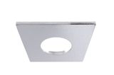 Deko-Light Abdeckung Chrom eckig für COB 68 IP65 + Mizar II, Alu, Silber, Chrom, 83mm 930077
