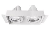 Deko-Light Kardaneinsatz ohne Rahmen für Modular Sytem COB, Aluminium, Reinweiß, mattiert, 305mm 930096