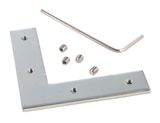 Deko-Light Nutenstein / Eckverbinder 90°, Metall, Silber, natur 987027