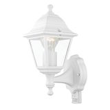 Eglo 31347 BELFORT 1 E27 Außen-Wand-/Deckenleuchte Sensor Weiss IP44