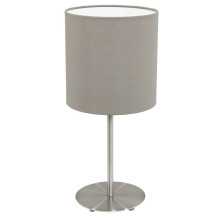 Eglo Tischleuchte Pasteri E27 taupe mit Schalter