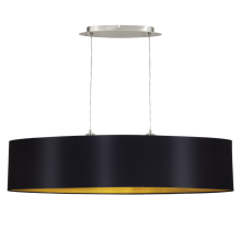 Eglo Pendelleuchte Maserlo 100cm 2xE27 schwarz-gold