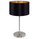 Eglo Tischleuchte Maserlo E27 H42cm schwarz-gold