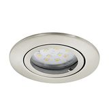Eglo 31689 Tedo LED Einbauleuchte 3x5W Aluguss nickel-matt