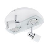 Eglo 32002 Pawedo 1 LED Wand-/Deckenleuchte 4x3W Rund Glas Weiss