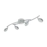 EGLO 32829 SALTO LED Deckenleuchte klar 4x5.4/2.5W 3000K warmweiss