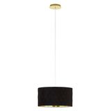 EGLO 39224 DOLORITA Pendelleuchte schwarz gold 3xE27