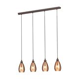 EGLO 39507 SIRACUSA Pendelleuchte kupferfarben 4xE27