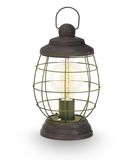 Eglo 49288 Bampton Tischleuchte E27 Stahl braun-patina