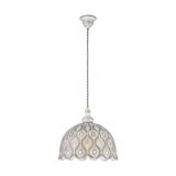 Eglo 49717 Talbot 2 Pendelleuchte E27 weiss antik