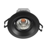Eglo 61549 TALVERA P LED Einbauspot Downlight 1x6,4W Ø75mm Schwarz Warmweiss