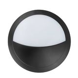 Eglo 62218 BELLARIA LED Außen-Wandleuchte 6W Ø300mm Schwarz Weiss Neutralweiss IP66