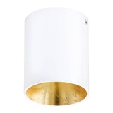 Eglo 62255 POLASSO PRO GU10 Anbauspots+Anbauleuchten Ø100mm Weiss, Gold