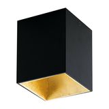 Eglo 62258 POLASSO PRO GU10 Anbauspots+Anbauleuchten 100x100mm Schwarz, Gold