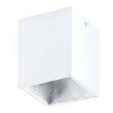 Eglo 62263 POLASSO PRO GU10 Anbauspots+Anbauleuchten 100x100mm Weiss, Silber