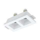 Eglo 62356 TIBERIO GU10 Einbauleuchte 220x120mm Weiss