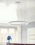 Eglo 63087 PASTRENGO 2 LED Pendelleuchte 60W Ø900mm Silber Weiss Warmweiss Dimmbar