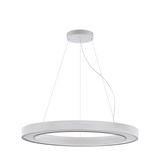 Eglo 63088 PASTRENGO 2 LED Pendelleuchte 75W Ø1100mm Silber Weiss Warmweiss Dimmbar