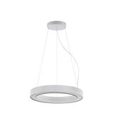 Eglo 63091 PASTRENGO 2 LED Pendelleuchte 45W Ø700mm Silber Weiss Neutralweiss Dimmbar